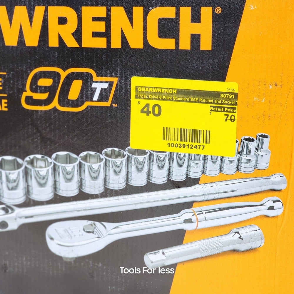 1/2 in Drive 6-Point Standard SAE Ratchet and Socket 1/2 in Drive 6-Point Standard SAE Ratchet and Socket